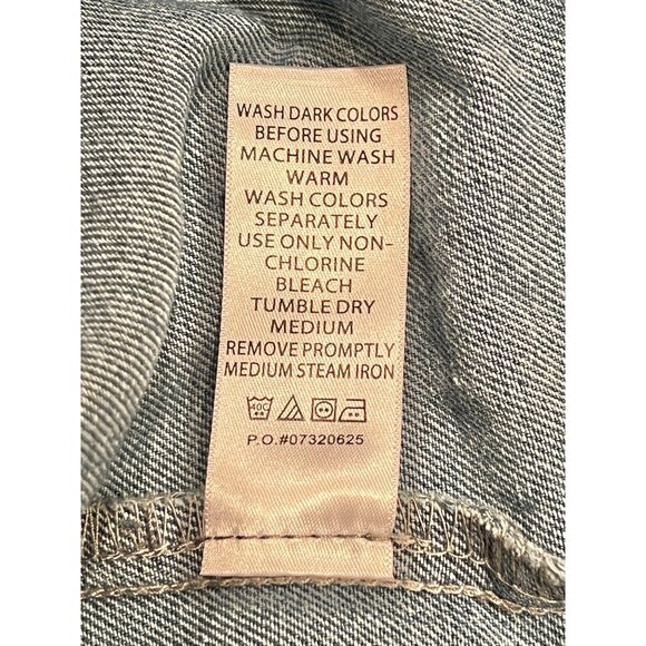 Jessica London Women's Denim Jacket Size 26W Button-Up Collared Long Sleeve - Picture 13 of 13